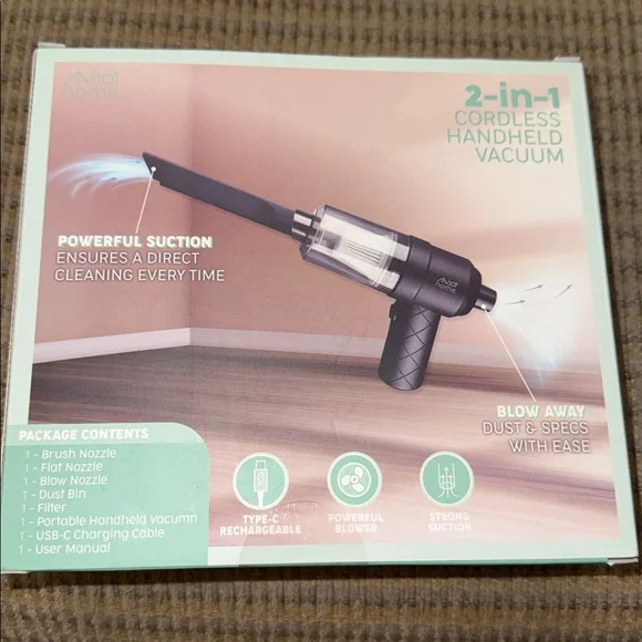 IJoy Home 2-in-1 Cordless Mini Handheld Vacuum - Picture 2 of 7